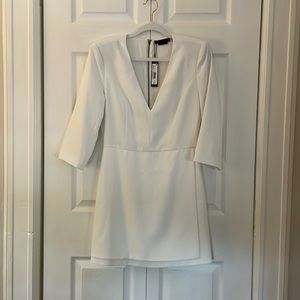 Alice and Olivia mini dress in white